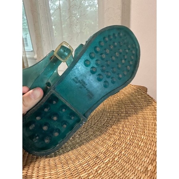 Women’s size “7” Teal Jelly Sandals - Picture 5 of 6